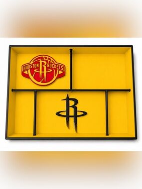 Houston Rockets NBA Pocket Dump Tray - For Keys, Wallet, Money, Etc